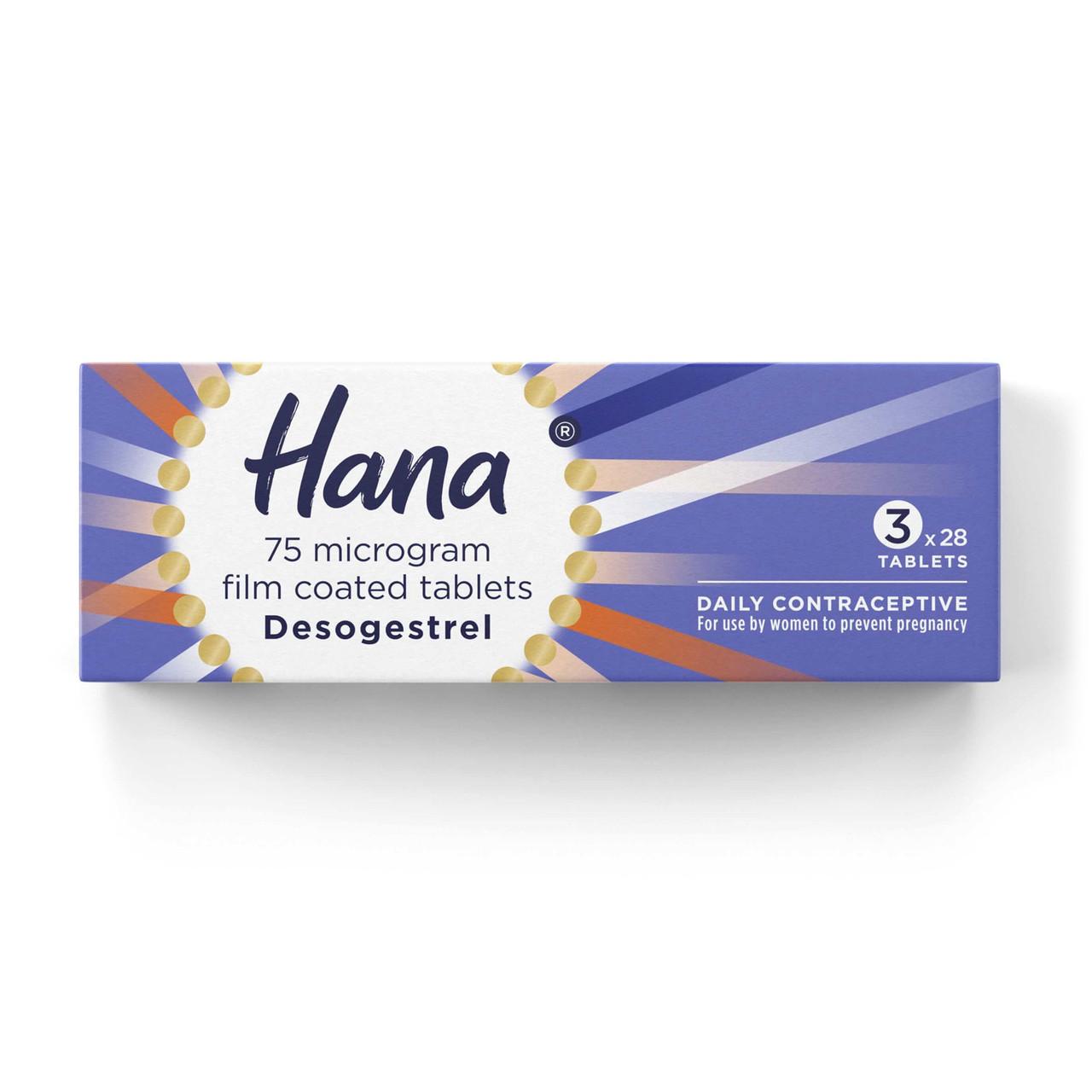 Hana Daily Contraceptive 75mg 3 Month Supply 84 Film Coated Tablets Image 1