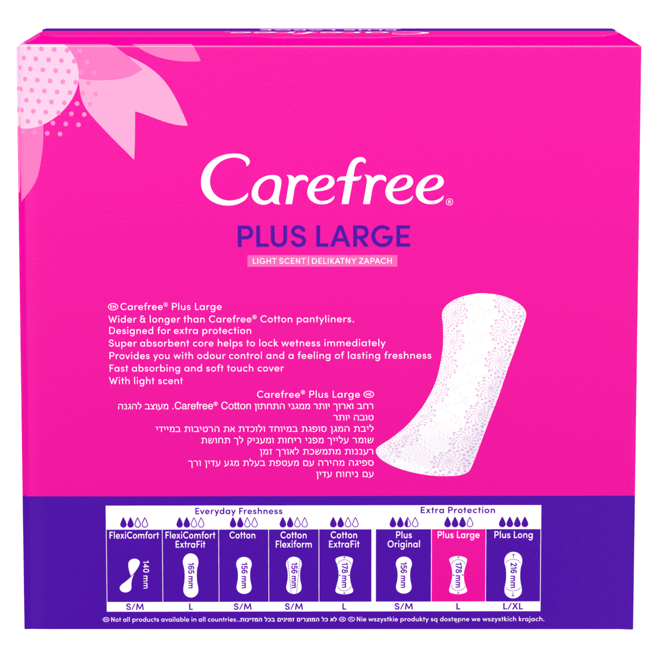 Carefree Plus Large Unscented Pantyliners 64 Pack Image https://cdn11.bigcommerce.com/s-g585yu857h/images/stencil/1280w/products/1703/2561/Carefree-Plus-Large-Unscented-Pantyliners__79117__90402.1780491126.png1