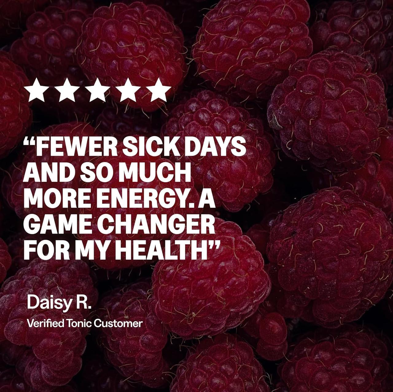 Tonic Immunity & Vitality Raspberry & Lemon 20 Effervescent Tablets Image https://cdn11.bigcommerce.com/s-g585yu857h/images/stencil/1280w/products/17037/34792/81l9IF1KXdL._AC_SL1500___68011.1784291460.jpg1