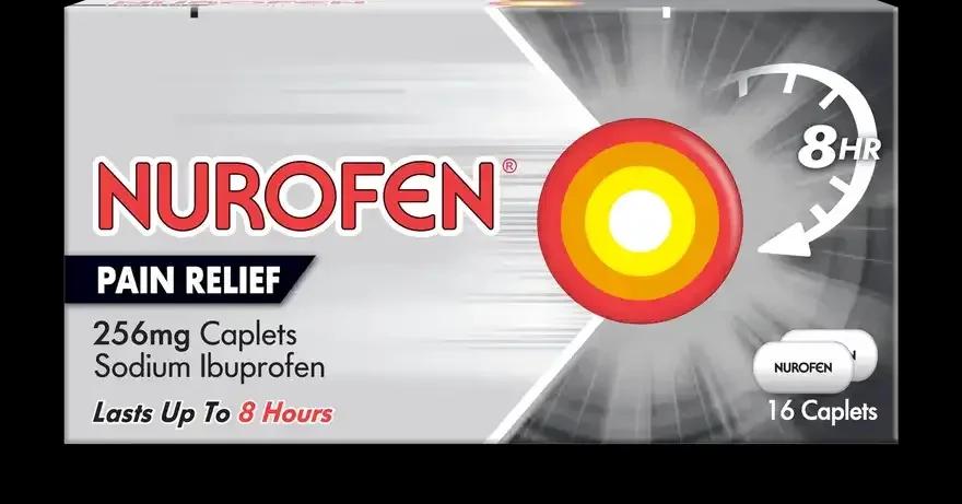 Nurofen Pain Relief 256mg 16 Caplets Image 1