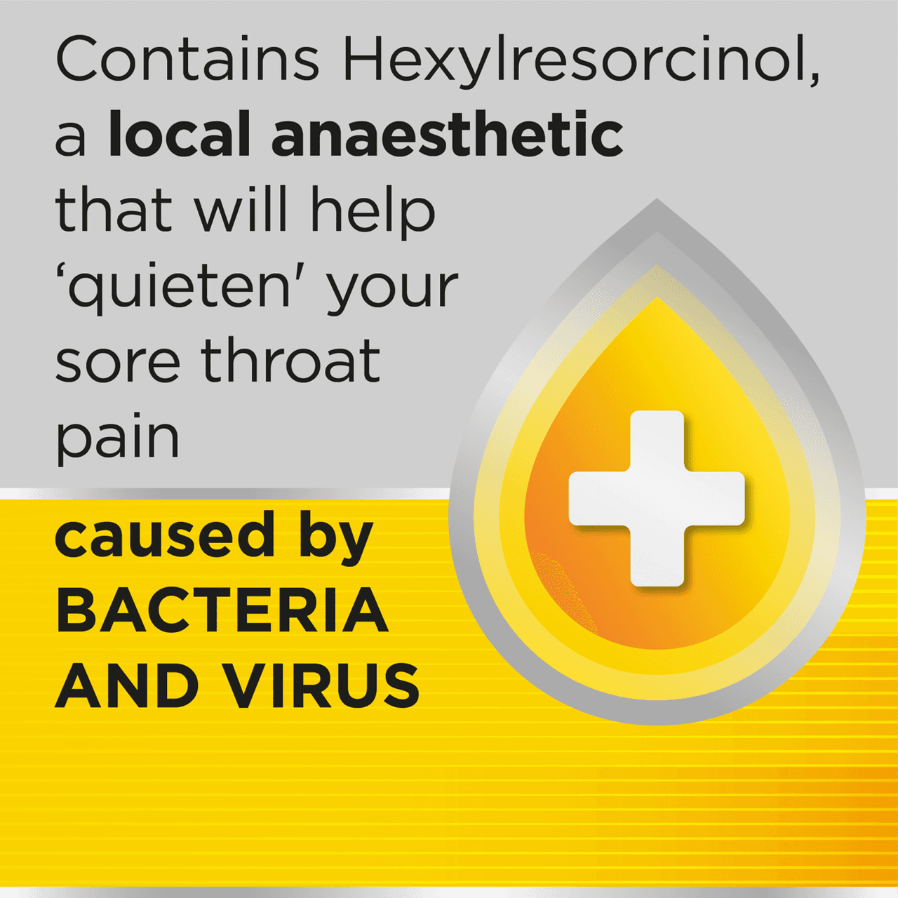 Strepsils Extra Triple Action Sore Throat Honey & Lemon 24 Lozenges Image https://cdn11.bigcommerce.com/s-g585yu857h/images/stencil/1280w/products/17058/36762/5011417568996_T64__41621.1786622338.png1