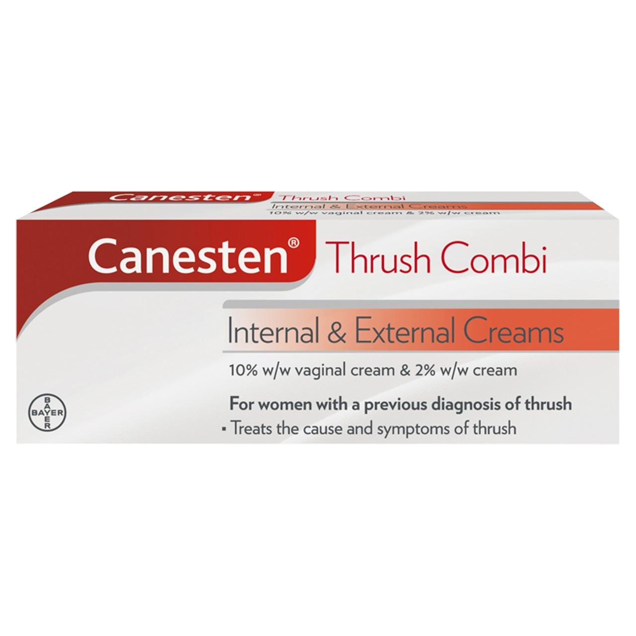 Canesten Thrush Internal & External Cream Combi 5g Internal + 10g External Cream Image 1