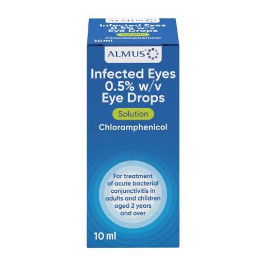 Almus Infected Eye Drops 0.5% W/W 10ml Image 1