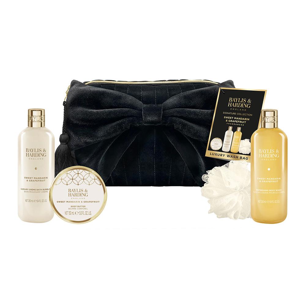 Baylis & Harding Sweet Mandarin & Grapefruit Luxury Bow Wash Bag Gift Set Image 1