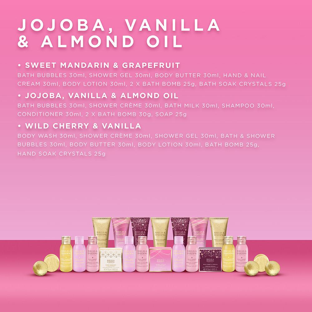 Baylis & Harding Jojoba, Vanilla & Almond Oil Ladies Luxury 24 Days of Beauty Advent Calendar Gift Set Image https://cdn11.bigcommerce.com/s-g585yu857h/images/stencil/1280w/products/17213/35757/017854125506_5__35470.1785771486.jpg1