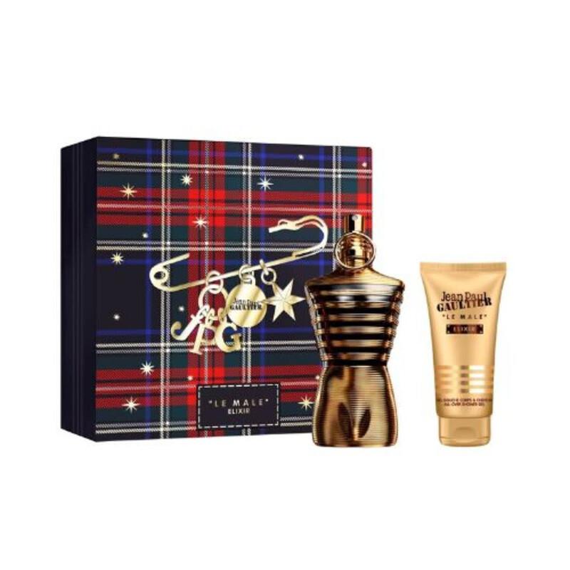 Jean Paul Gaultier Le Male Elixir Gift Set Parfum Spray 125ml + Shower Gel 75ml Image 1