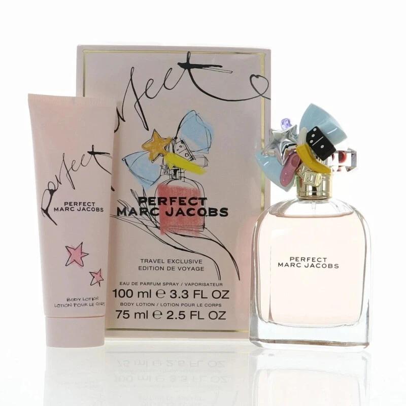 Marc Jacobs Perfect Gift Set EDP Spray 100ml + Body Lotion 75ml Image 1