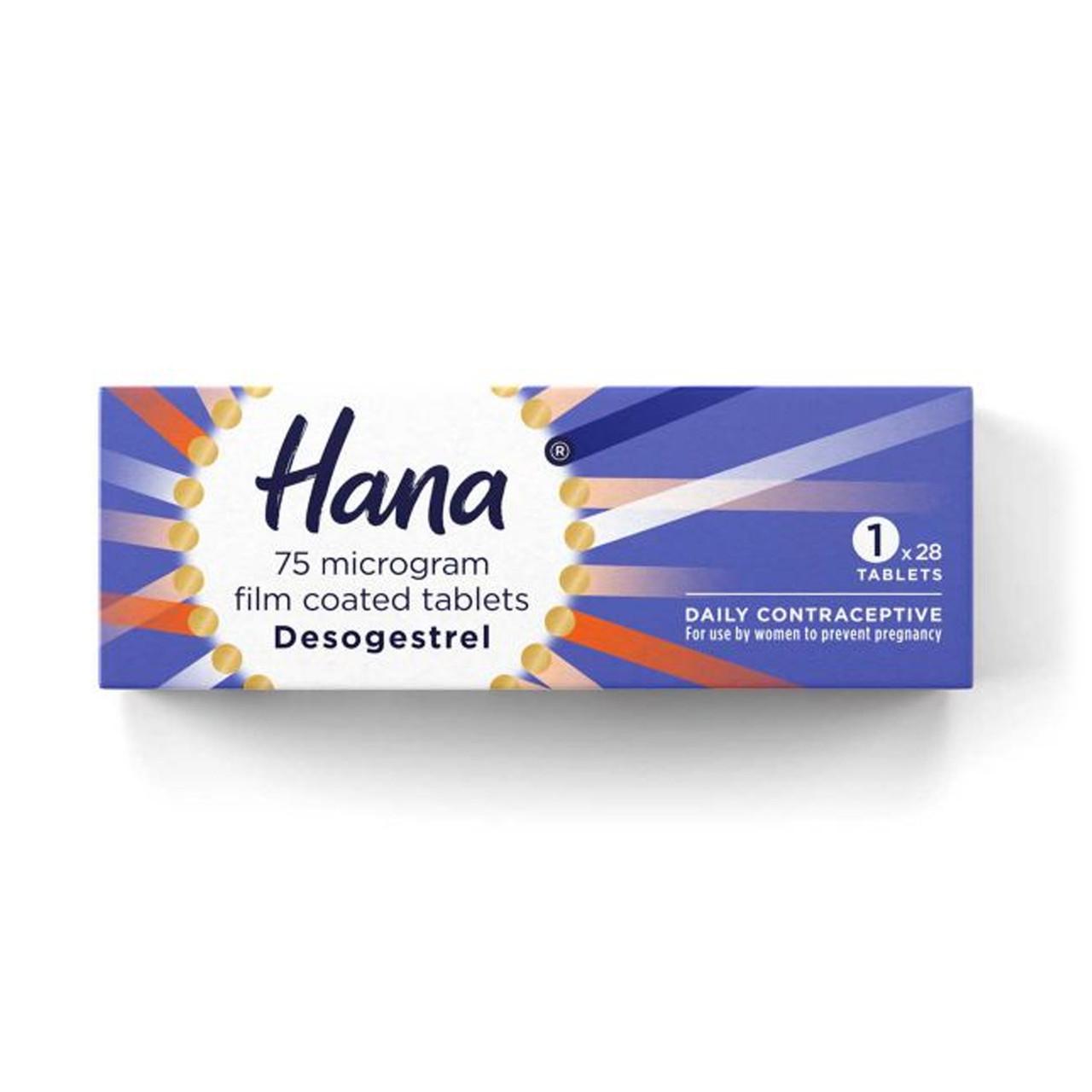 Hana Daily Contraceptive 75mg 1 Month Supply 28 Film Coated Tablets Image 1