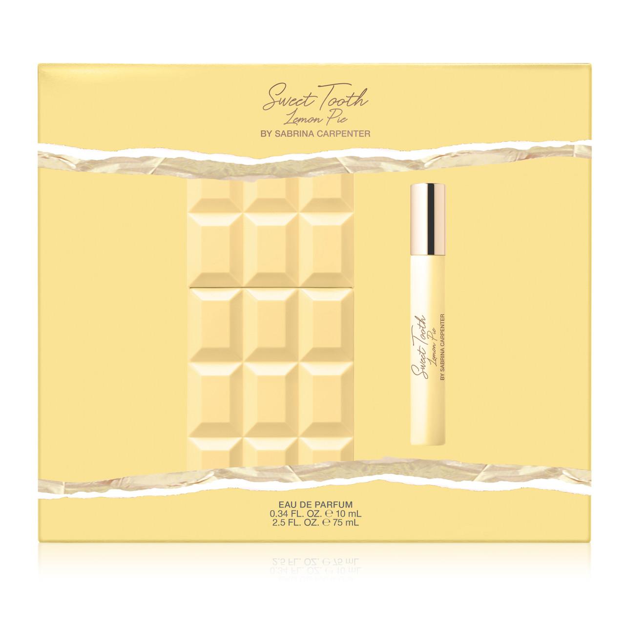 Sabrina Carpenter Lemon Pie Gift Set 75ml EDP + 10ml EDP Image https://cdn11.bigcommerce.com/s-g585yu857h/images/stencil/1280w/products/17361/36108/810192821600_2_SC_Gift_Set_Lemon_Pie_75ml_TS_Front__27747.1785842589.jpg1