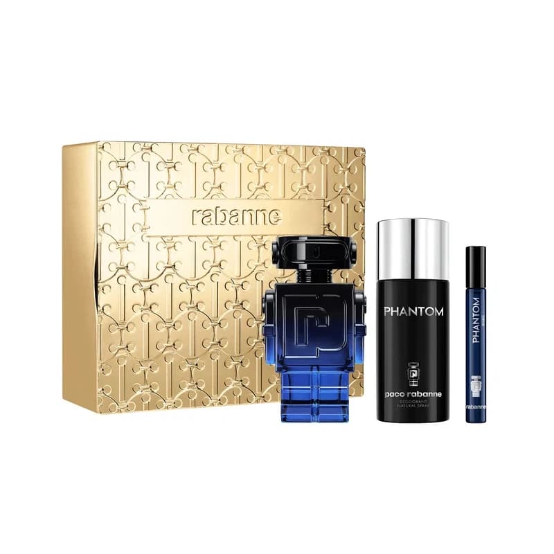 Rabanne Phantom Intense Gift Set EDP Spray 100ml + Deodorant Spray 150ml + EDP Spray 10ml Image 1