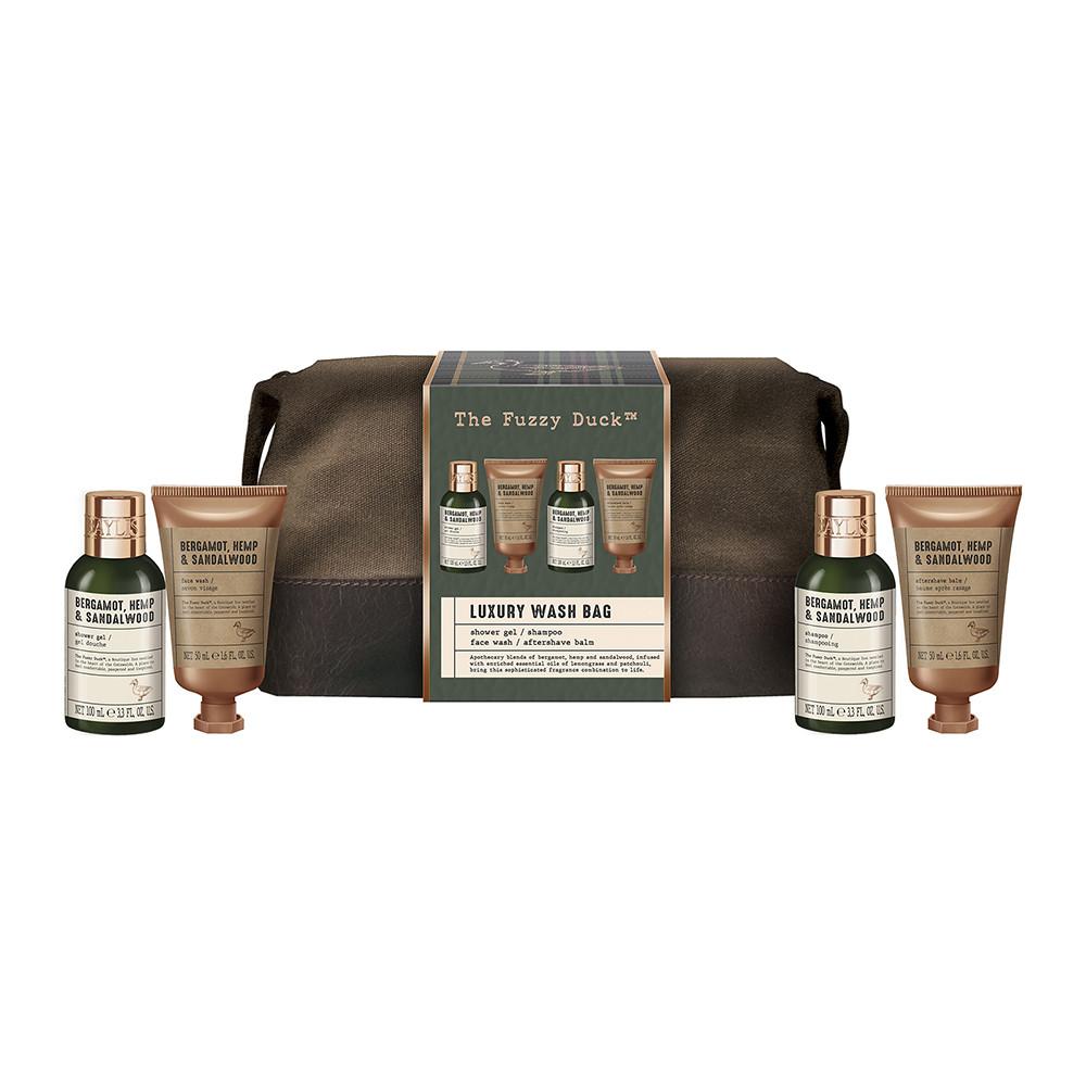 Baylis & Harding The Fuzzy Duck Bergamot, Hemp & Sandalwood Men's Luxury Wash Bag Gift Set Image 1