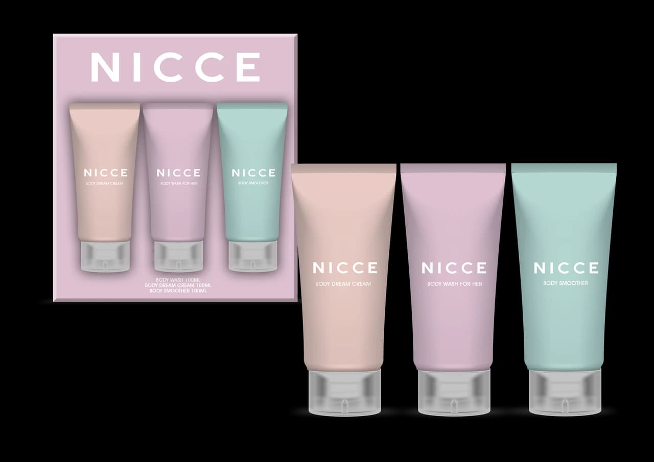 Nicce 150ml Body Wash, 150ml Body Lotion and Body Scrub Image 1