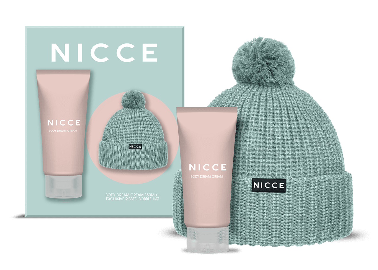 Nicce Beanie Hat and 150ml Body Cream Image 1