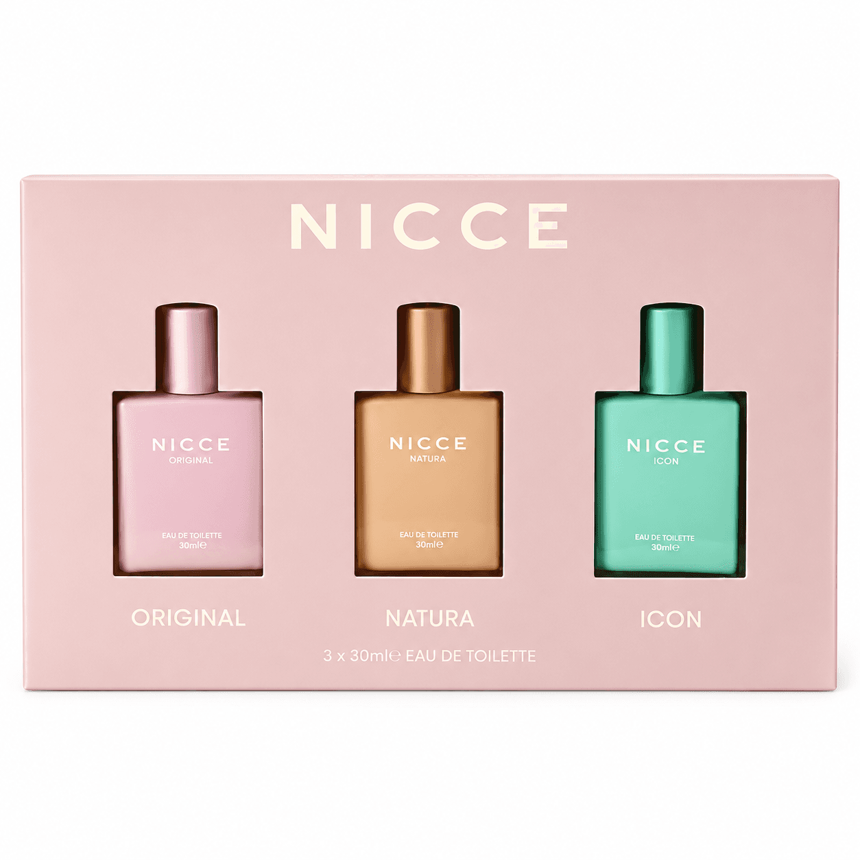 Nicce 3x30ml EDT in Original, Natura, Icon Image 1