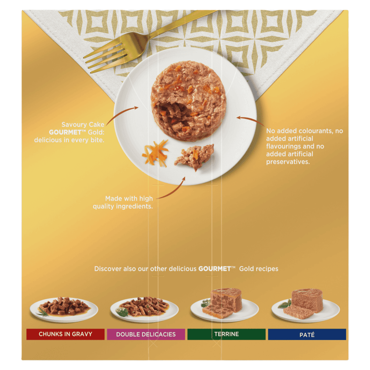 GOURMET Gold Savoury Cake Meat and Veg Variety Wet Cat Food 8x85g Image https://cdn11.bigcommerce.com/s-g585yu857h/images/stencil/1280w/products/17476/36641/7613036968249_T20__60058.1786021862.png1