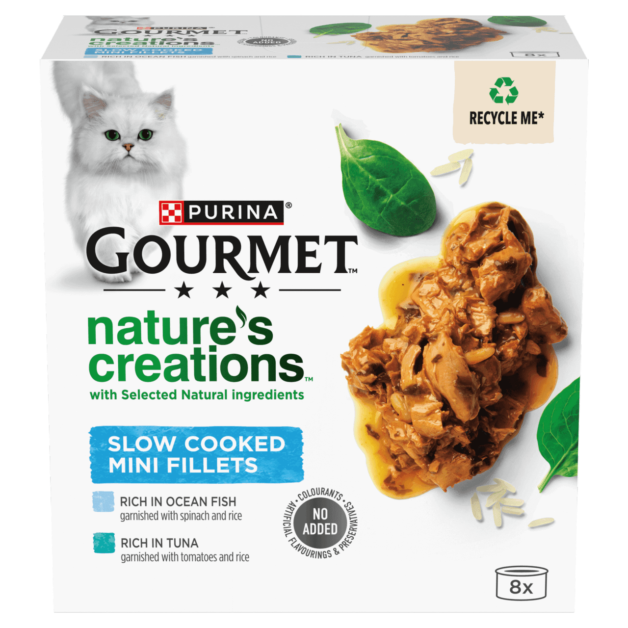 Gourmet Nature's Creations Rich in Oceanfish Wet Cat Food Can 8x85g Image 1