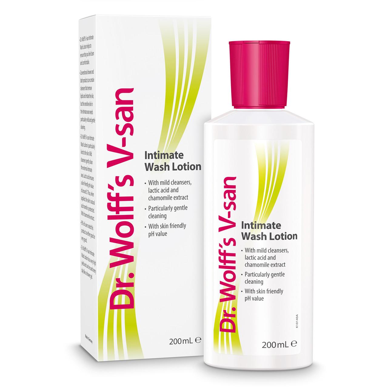 Dr Wolff's V-san Intimate Wash Lotion 200ml Image 1