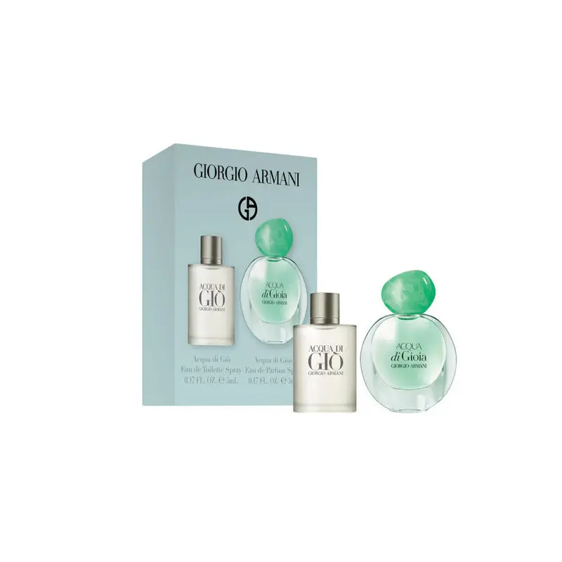 Armani Acqua di Gio & Acqua di Gioia Mini Gift Set EDT Spray 5ml + EDP Spray 5ml Image 1