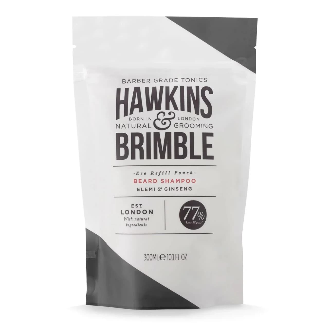 Hawkins & Brimble Beard Shampoo Pouch 300ml Image 1
