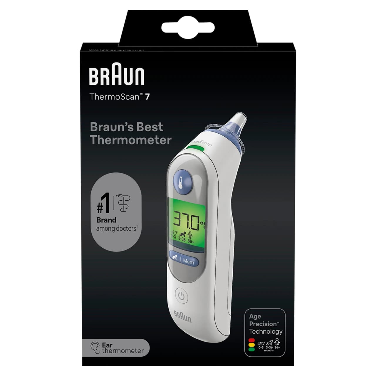 Braun ThermoScan 7 with Age Precision Ear Thermometer Image 1