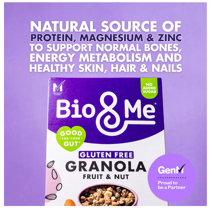 Bio&Me Fruit and Nut Gluten Free Granola 360g Image https://cdn11.bigcommerce.com/s-g585yu857h/images/stencil/1280w/products/17788/40199/Screenshot_2026-09-17_165025__91451.1789660243.png1
