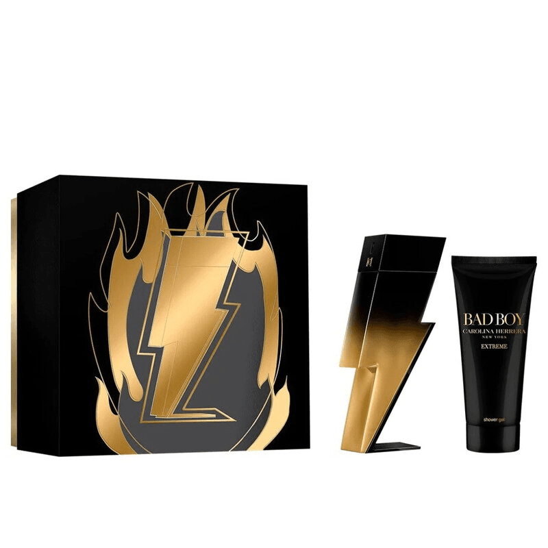Carolina Herrera Bad Boy Extreme Gift Set EDP Spray 100ml + Shower Gel 100ml Image 1