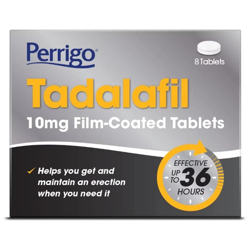 Perrigo Tadalafil 10mg - 8 Tablets Image 1