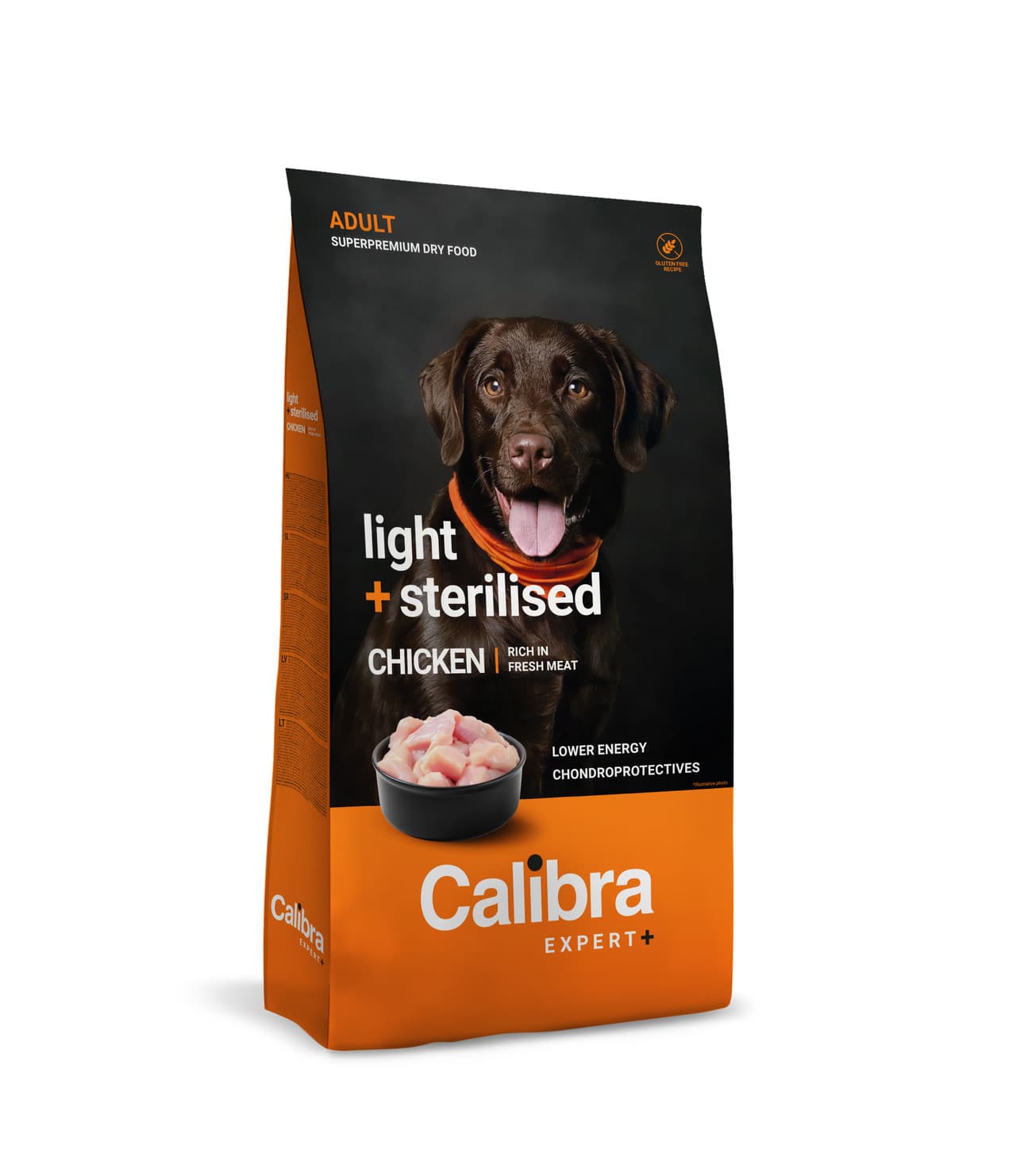 Calibra Dog EXPERT+ Light Sterilised Chicken Dry Dog Food Image 1