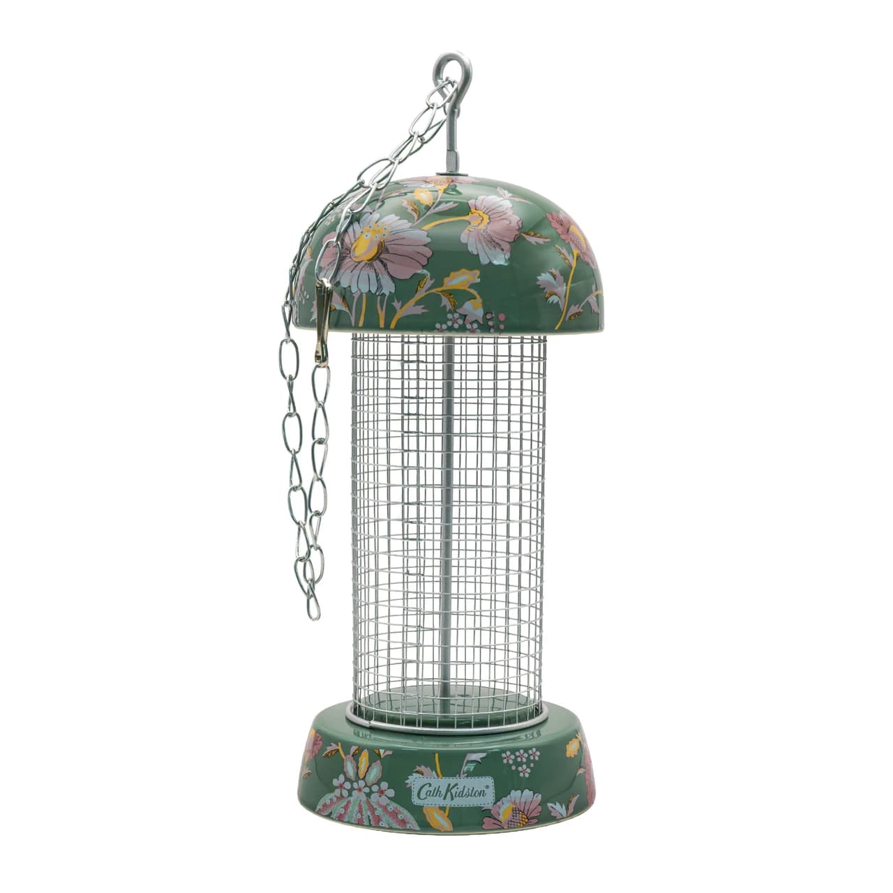 Cath Kidston Green Floral Ceramic Peanut Feeder Image 1