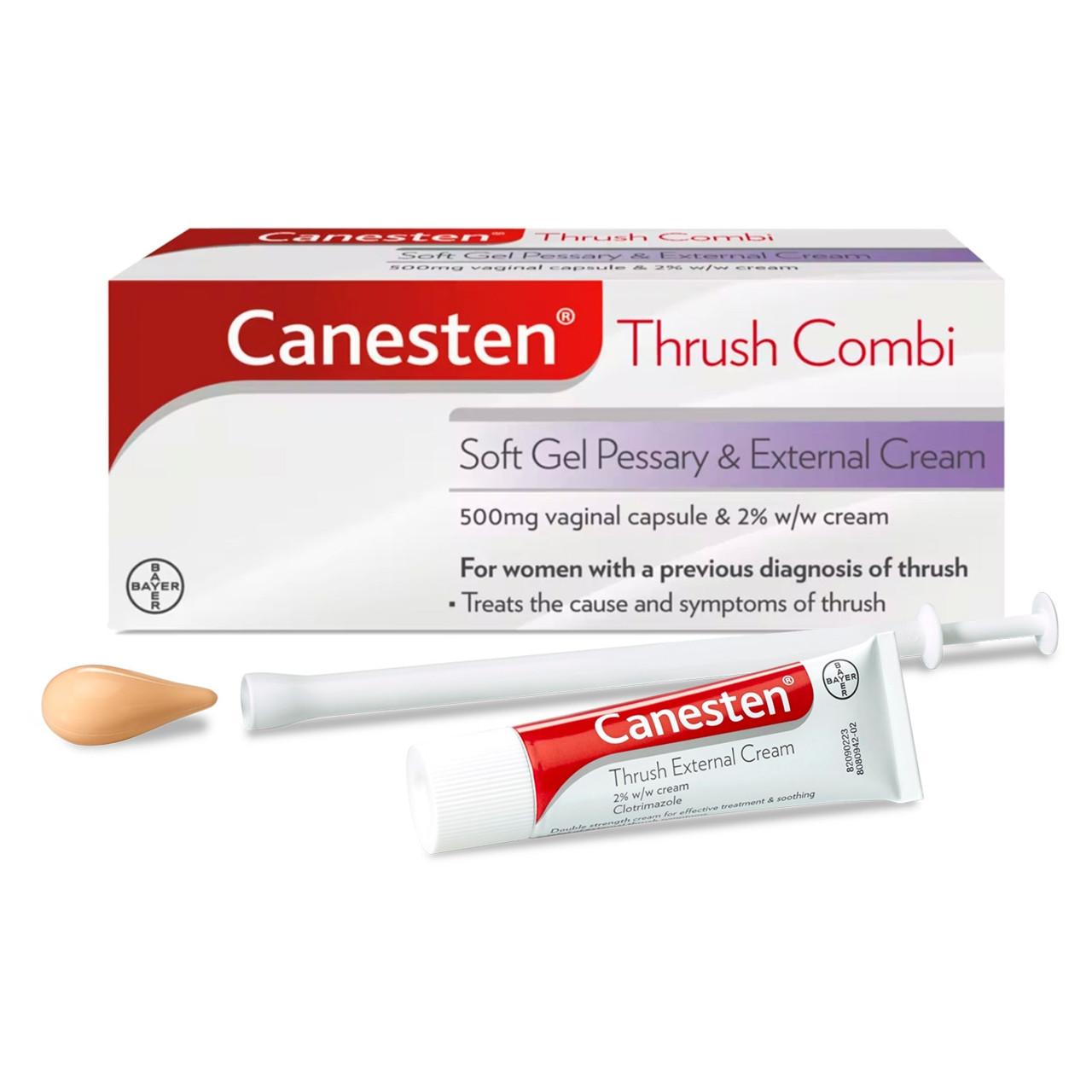 Canesten Thrush Soft Gel Pessary & Cream Combi 1 Pack Image https://cdn11.bigcommerce.com/s-g585yu857h/images/stencil/1280w/products/1810/19937/5010605640148_T2___19037.1760005815.jpg1