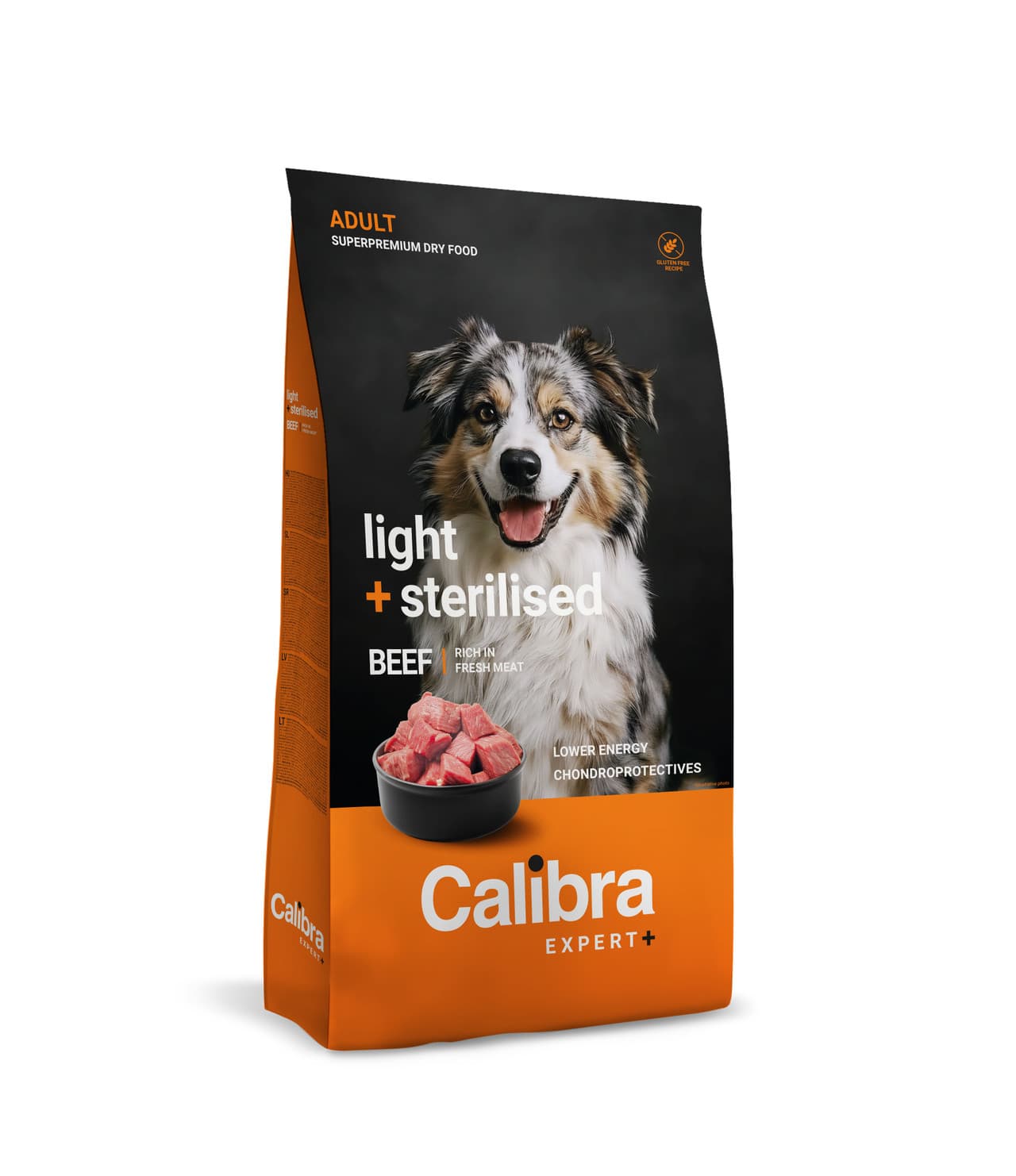 Calibra Dog EXPERT+ Light Sterilised Beef Dry Dog Food Image 1