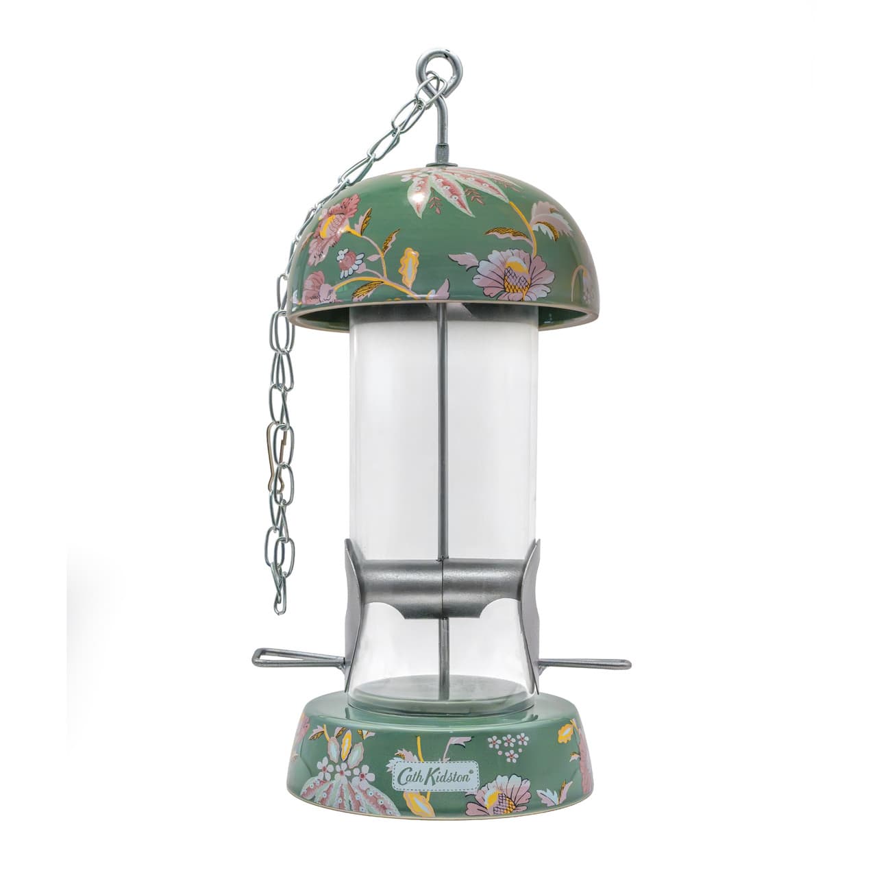 Cath Kidston Green Floral Ceramic Seed Feeder Image 1