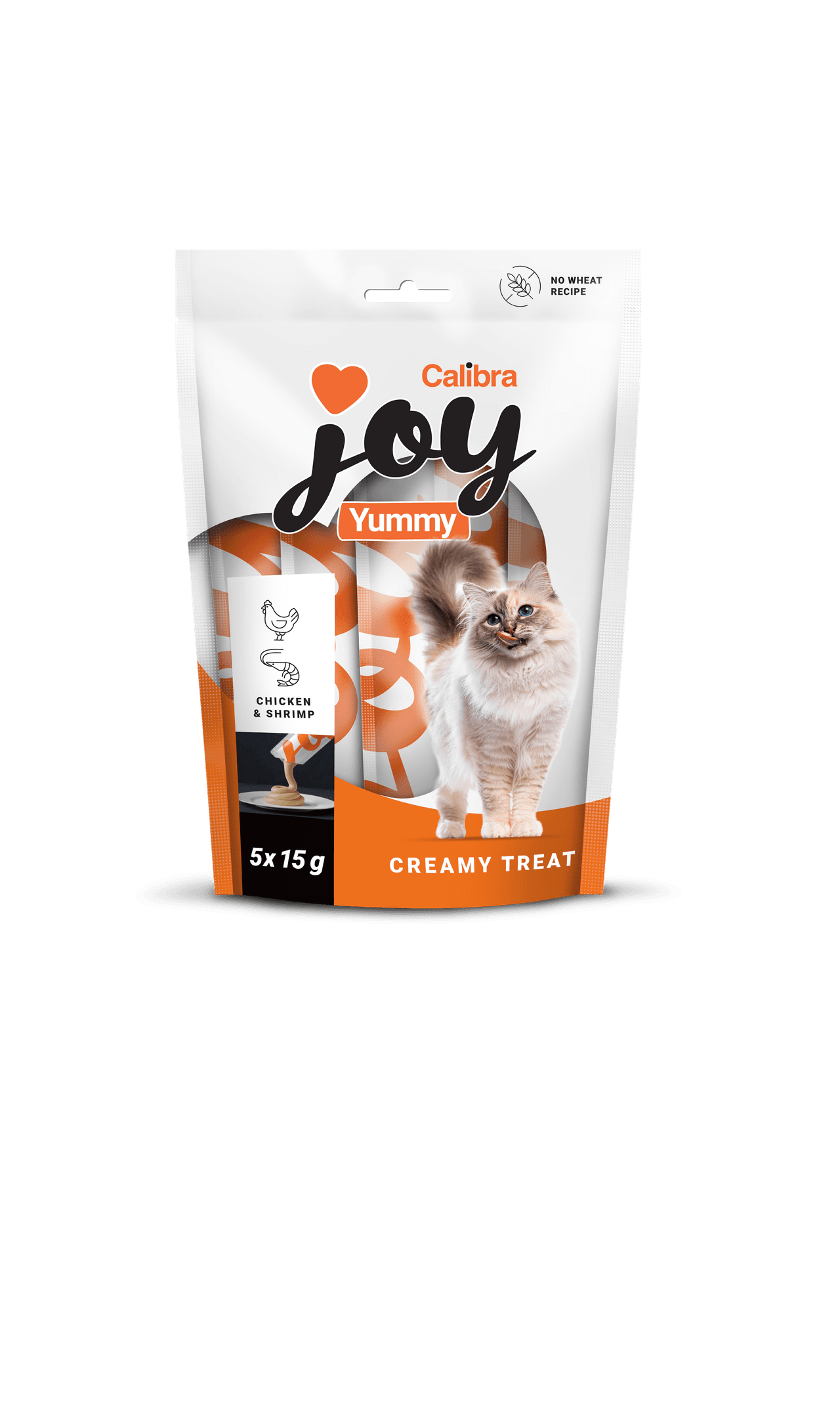 Calibra Joy Cat Yummy Chicken & Shrimp Treats 5x15g Image 1