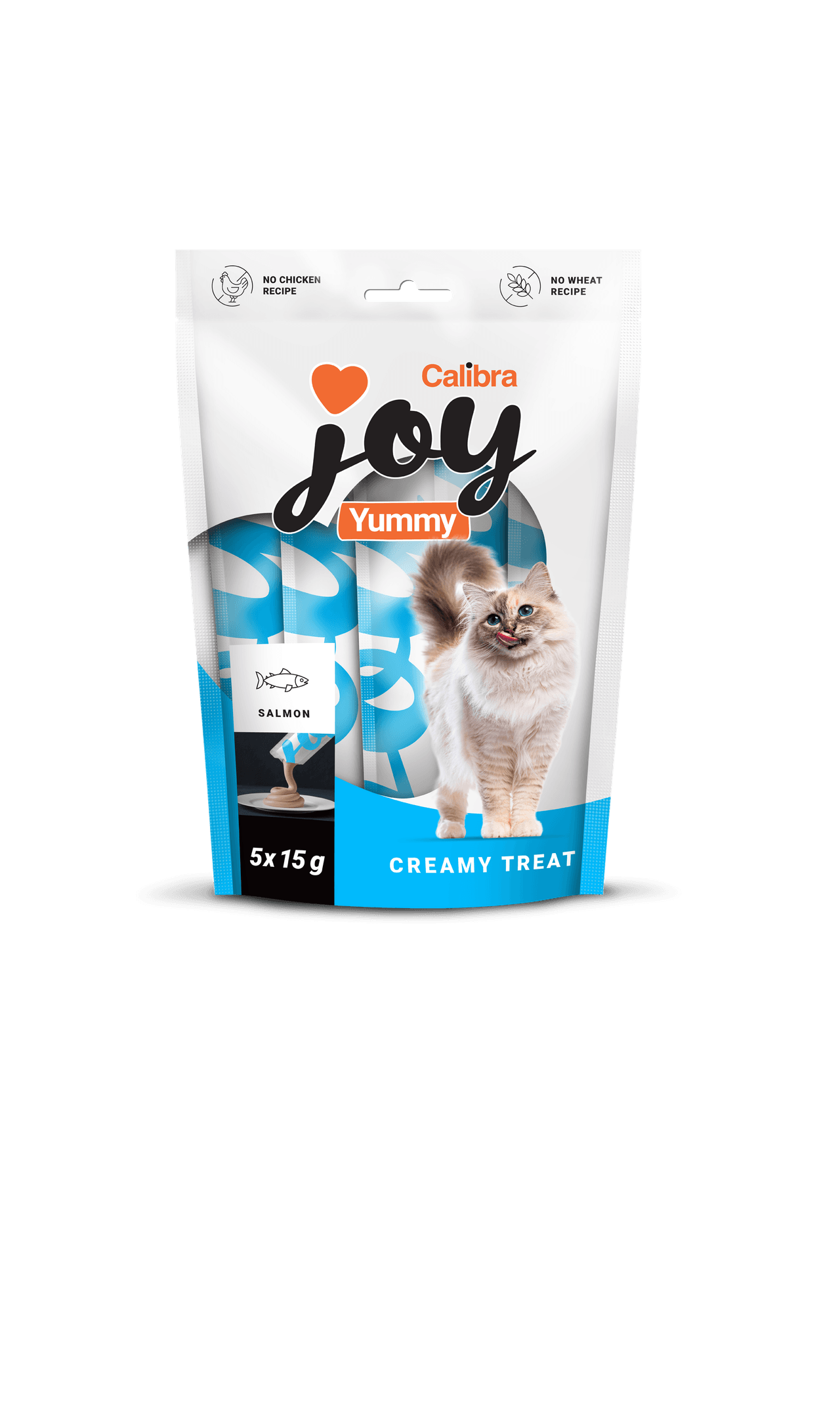 Calibra Joy Cat Yummy Salmon Treats 5x15g Image 1