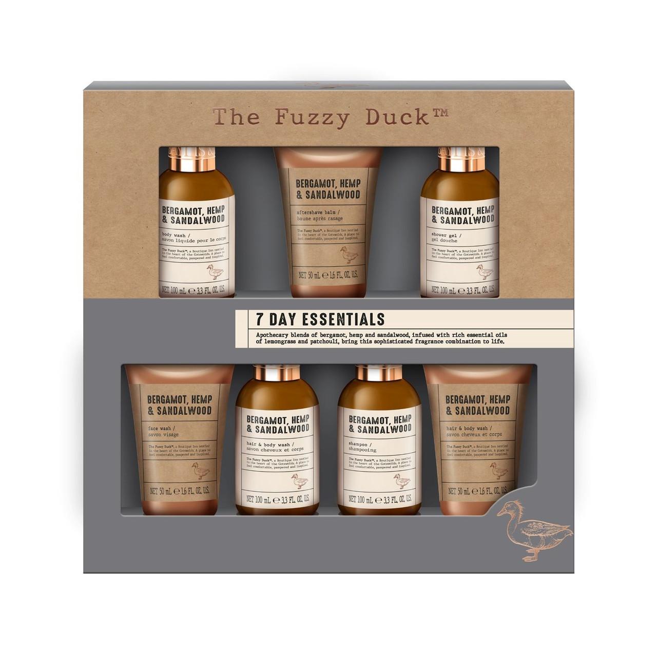 Baylis & Harding The Fuzzy Duck Bergamot Hemp & Sandalwood Men's 7 Day Essentials Gift Set Image 1