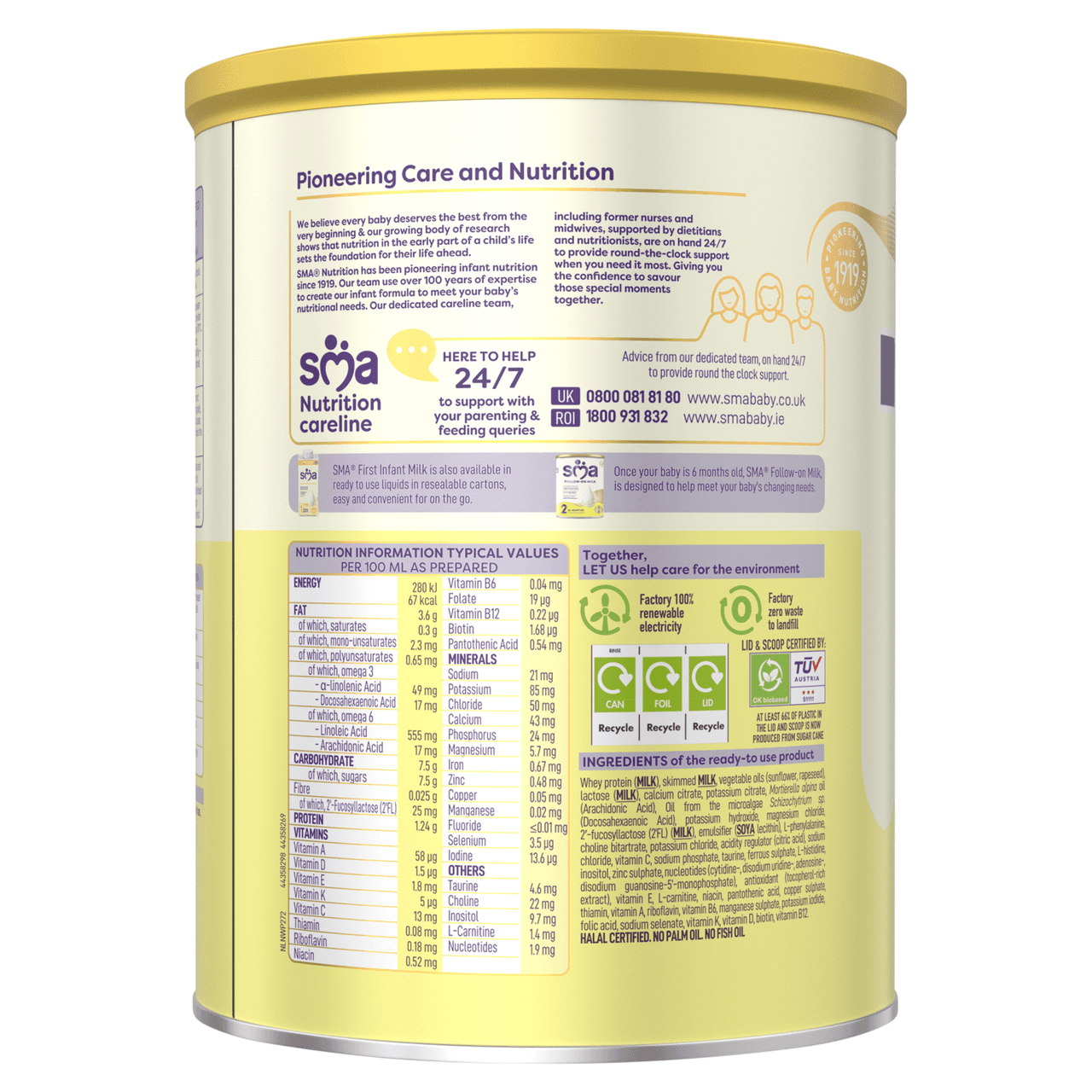 SMA First Infant Milk From Birth 800g Image https://cdn11.bigcommerce.com/s-g585yu857h/images/stencil/1280w/products/2043/3182/SMA-First-Infant-Milk-From-Birth__47191__87378.1781189065.png1