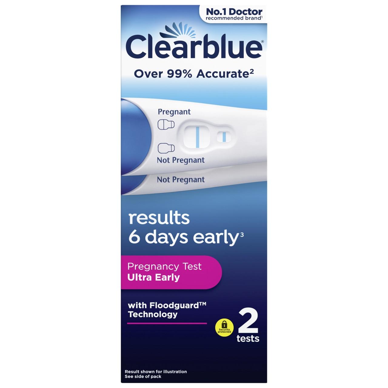 Clearblue Early Detection Visual Pregnancy 2 Tests Image 1