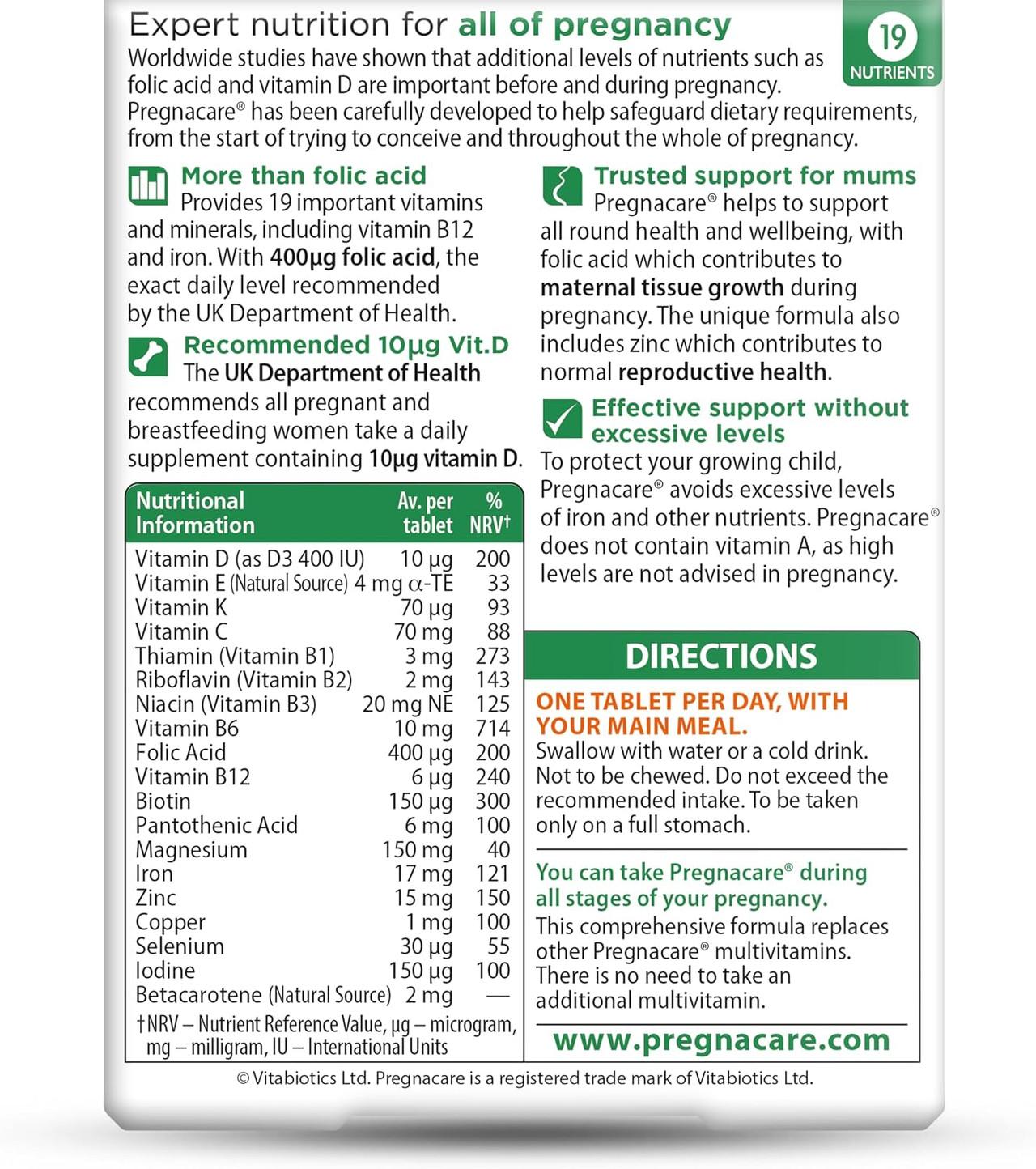 Vitabiotics Pregnacare Original 90 Tablets Image https://cdn11.bigcommerce.com/s-g585yu857h/images/stencil/1280w/products/2147/37648/81kf6Y63r1L._AC_SL1500___13327.1787305848.jpg1