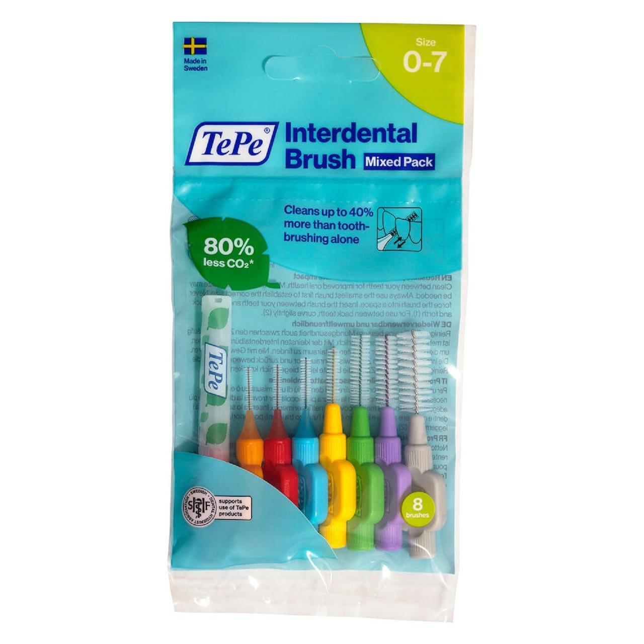 TePe Interdental Brushes Mixed Pack 8 Pieces Image 1