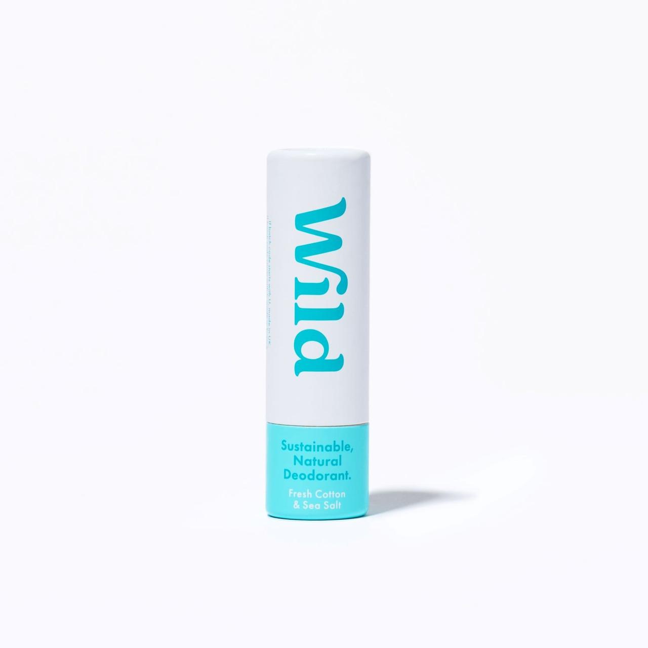 Wild Mini Fresh Cotton & Sea Salt Deodorant 16g Image 1