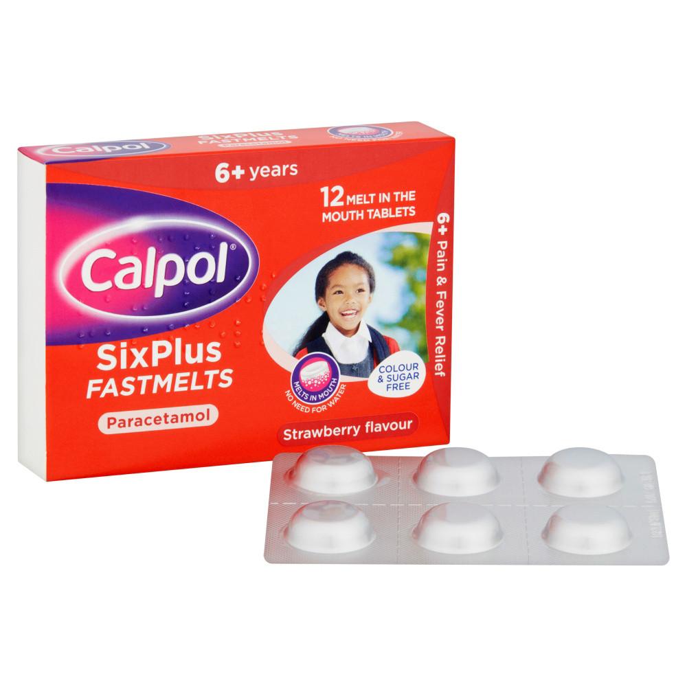 Calpol SixPlus Fastmelts 12 Pack Image https://cdn11.bigcommerce.com/s-g585yu857h/images/stencil/1280w/products/2178/3482/Calpol-SixPlus-Fastmelts__69514__33325.1740667838.jpg1