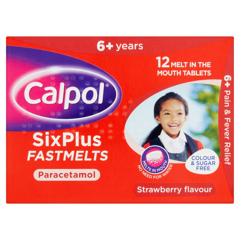 Calpol SixPlus Fastmelts 12 Pack Image 1