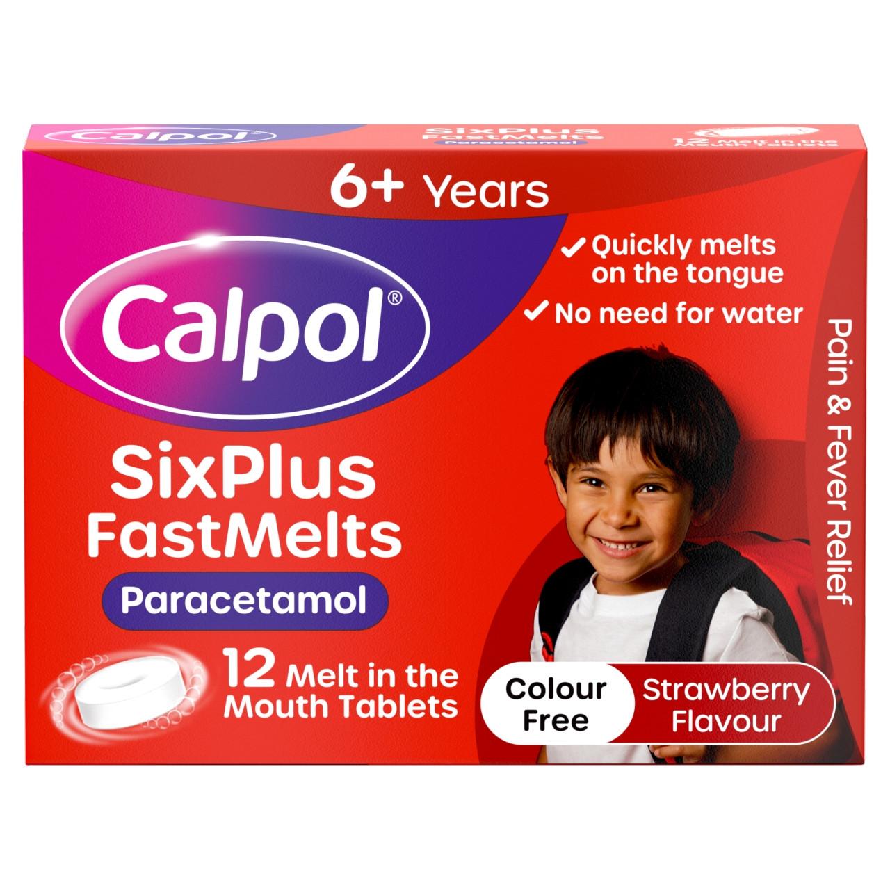 Calpol SixPlus Fastmelts 12 Pack Image 1