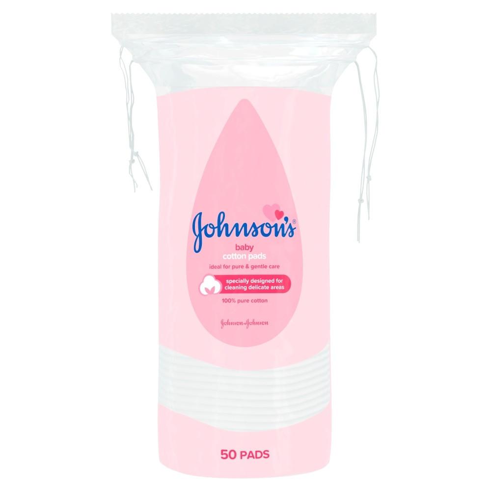 Johnson's Baby Cotton Pads 50 Pack Image 1