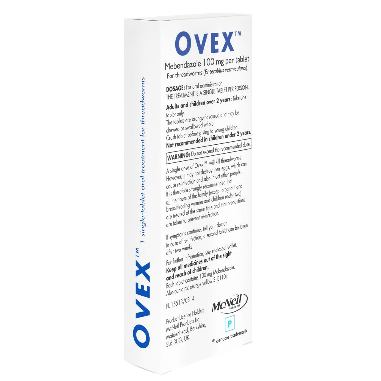 Ovex Single Tablet Treatment 1 Tablet Image https://cdn11.bigcommerce.com/s-g585yu857h/images/stencil/1280w/products/2202/3535/Ovex-Single-Tablet-Treatment__73600__75885.1740667844.jpg1