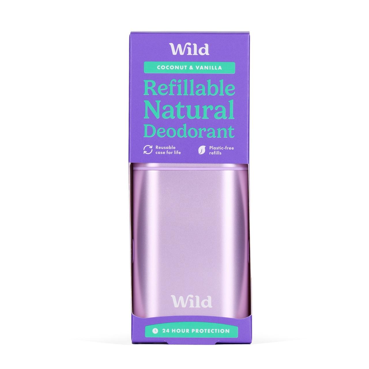 Wild Coconut & Vanilla Deodorant with Purple Case Starter Pack Image 1