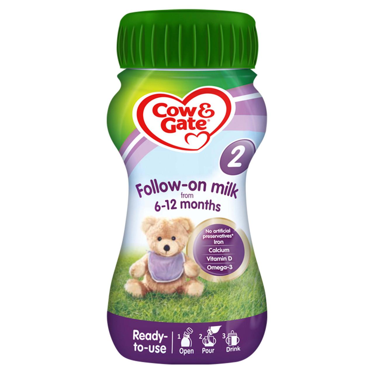 Cow & Gate 2 Follow On Baby Milk Formula Liquid 6-12 Months 200ml Image 1