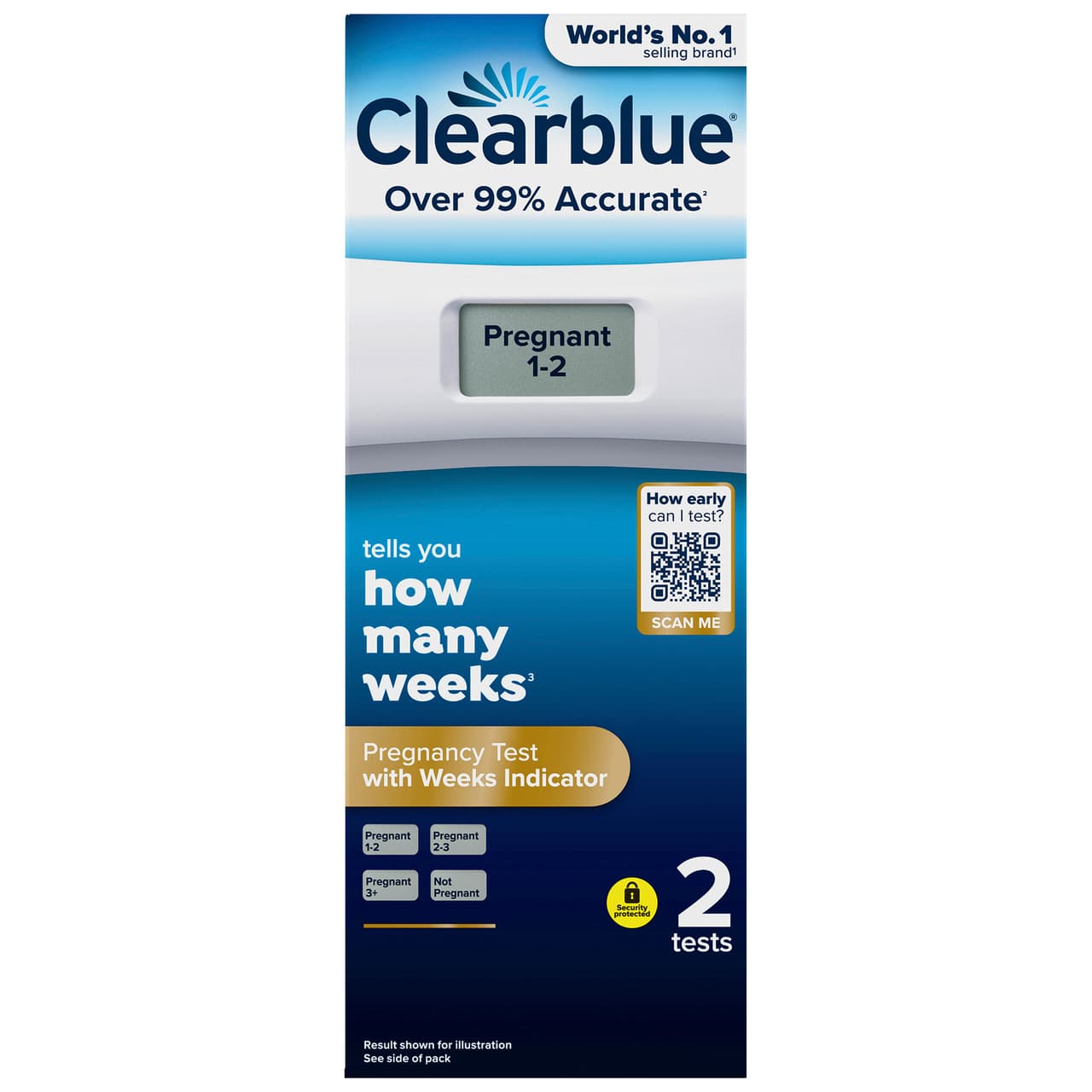 Clearblue Digital Pregnancy Test with Conception Indicator 2 Tests Image 1