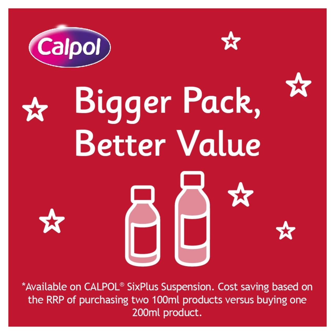 Calpol Six Plus Sugar Free Suspension 200ml Image https://cdn11.bigcommerce.com/s-g585yu857h/images/stencil/1280w/products/2251/38308/05010123730642_T65___46102.1787921244.jpg1