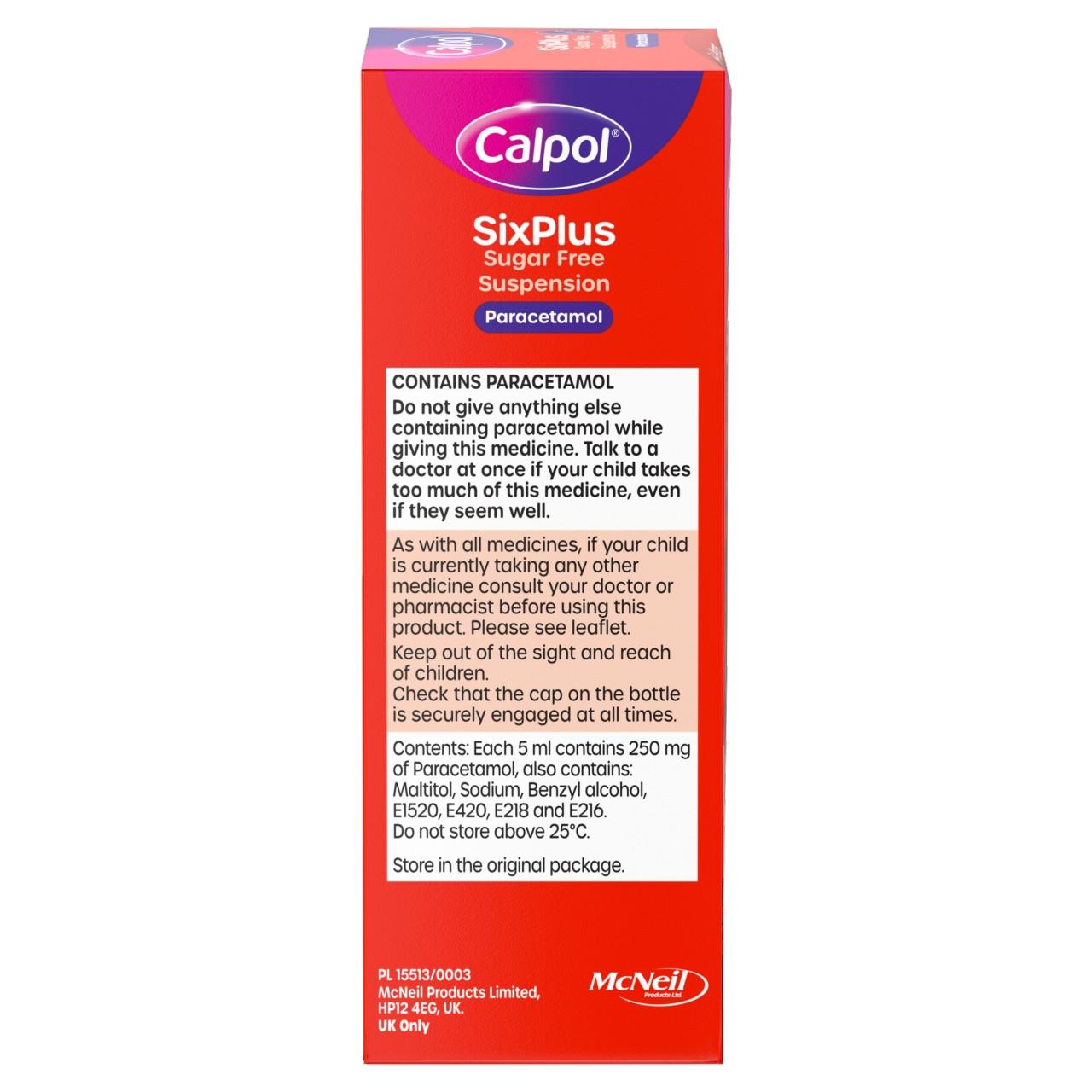 Calpol Six Plus Sugar Free Suspension 200ml Image https://cdn11.bigcommerce.com/s-g585yu857h/images/stencil/1280w/products/2251/38311/05010123730642_T23___01846.1787921244.jpg1